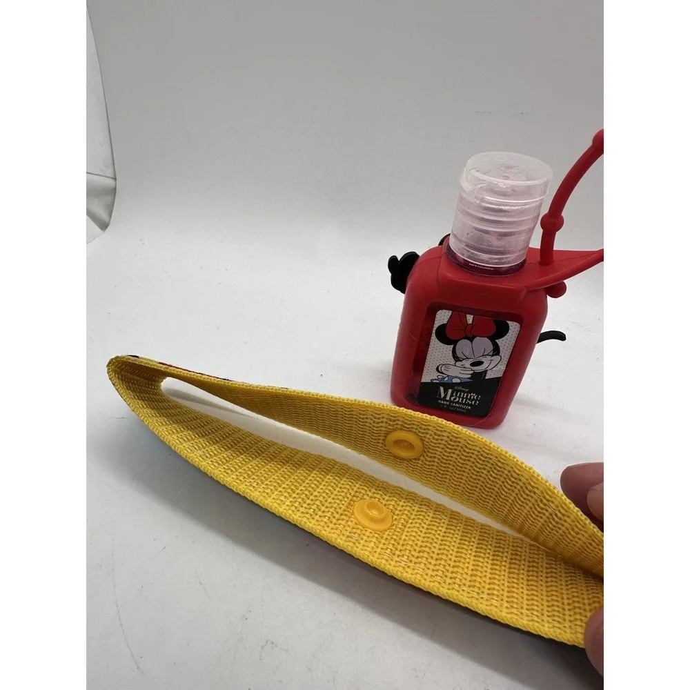 Disney Minnie Hand Sanitizer w Holder +‎ Mickey Ear Holder For Park Bag